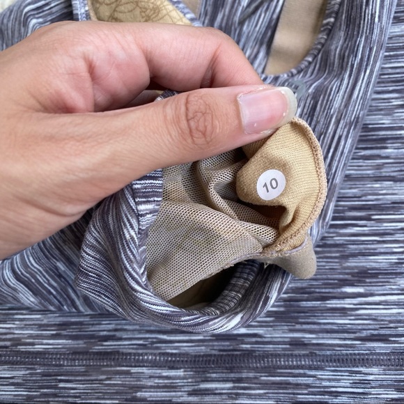 LULULEMON gray Magnum Space Dye Power Y tank top 10 - Picture 6 of 11